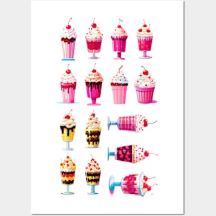 Cherry Ice Cream Posters and Art